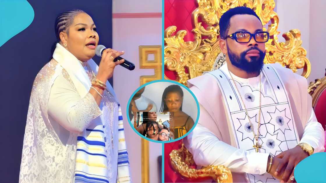 Angel Asiamah, Nana Agradaa, baby daddy allegations, legal action threats, social media reactions, apology video, false allegations