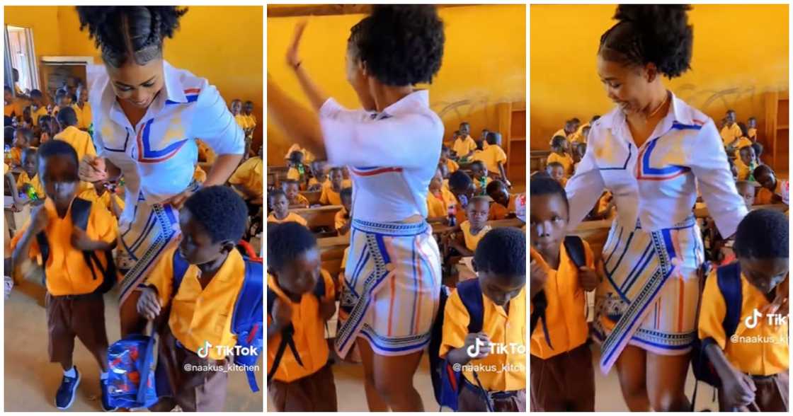 Photo of female teacher dancing