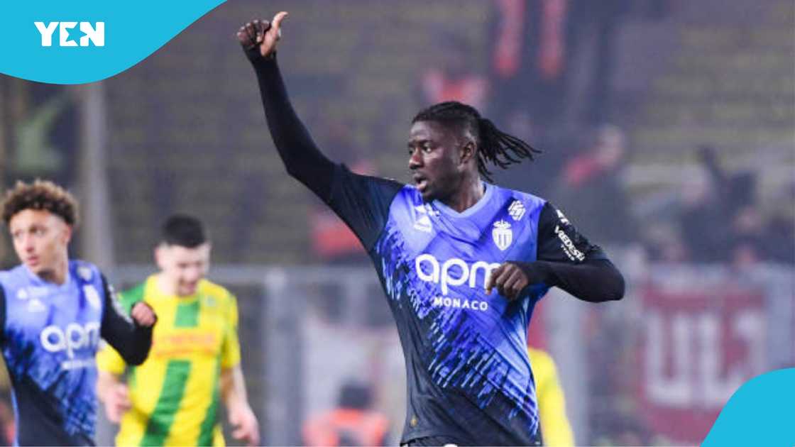 Mohammed Salisu scores his first Ligue 1 goal.