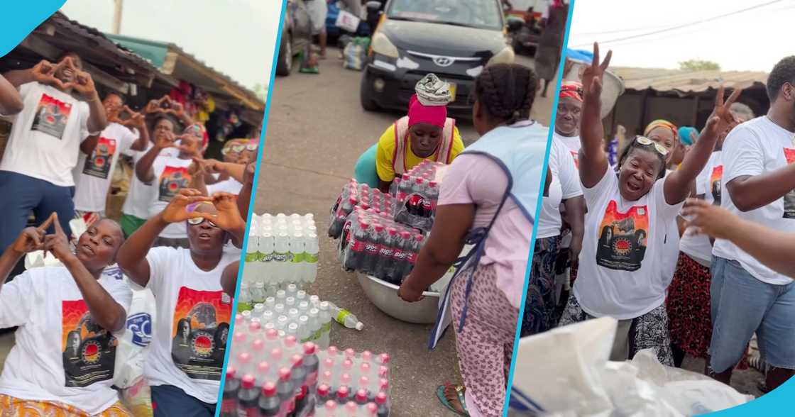 Stonebwoy celebrates Makola market women