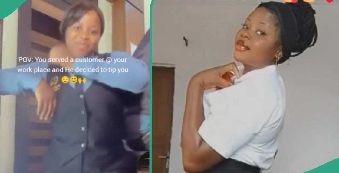 Reactions as Nigerian waitress shows N200k tip she received from customer at her workplace Reactions as Nigerian waitress shows N200k tip she received from customer at her workplace