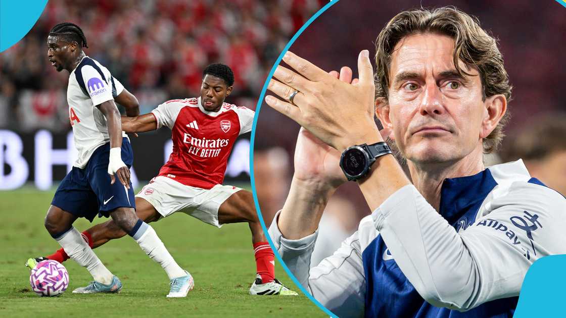 Mohammed Kudus, Tottenham Hotspur, Thomas Frank, Arsenal, Herbalgy Trophy. Mohammed Kudus, Tottenham Hotspur, Thomas Frank, Arsenal, Herbalgy Trophy.