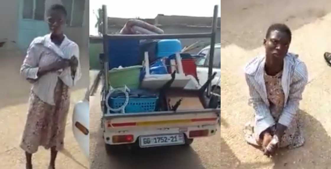 A House help has been Caught Red-handed after Packing Most of Her Employers things Intending to Steal A House help has been Caught Red-handed after Packing Most of Her Employers things Intending to Steal