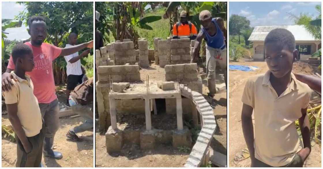 Young boy wows many as he builds story building without any training