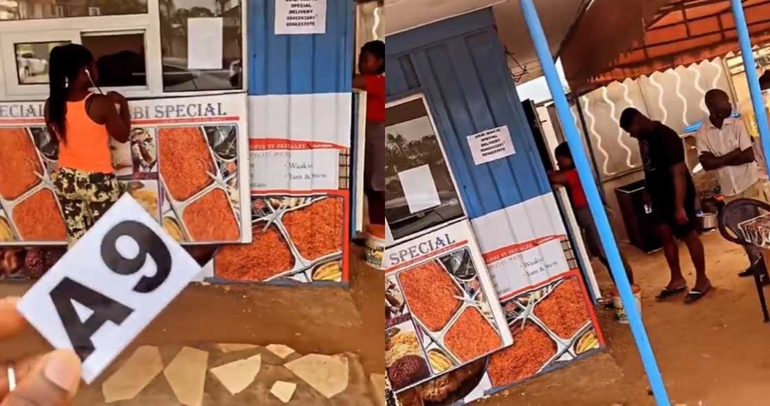 Local Waakye Seller goes next Level; Customers Given Special tag Numbers in Video Local Waakye Seller goes next Level; Customers Given Special tag Numbers in Video