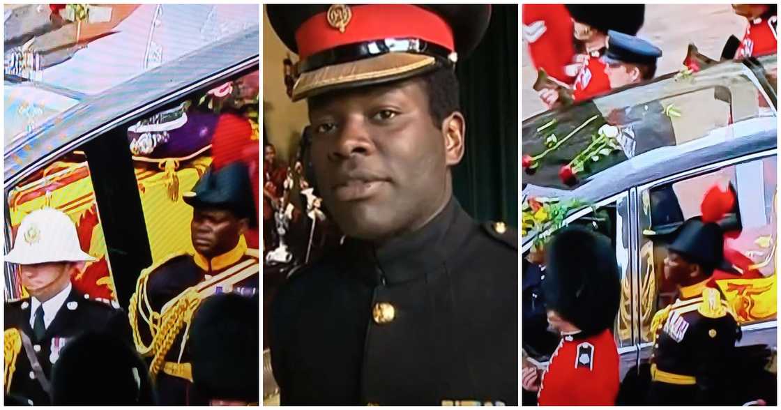 Photos of Nana Kofi Twumasi-Ankrah who accompanied Queen Elizabeth's coffin