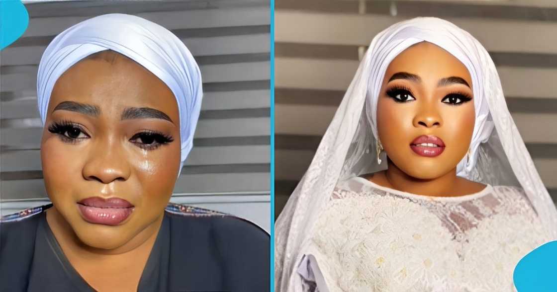 Emotional moment, Ghanaian, beautiful bride, tears of joy, wedding day Emotional moment, Ghanaian, beautiful bride, tears of joy, wedding day