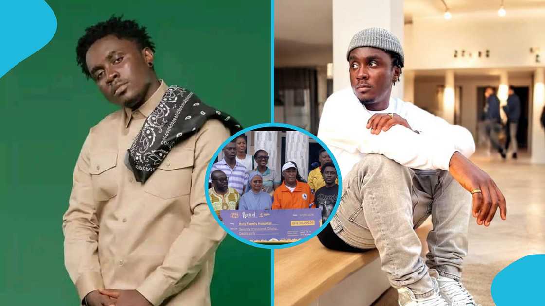 Kweku Smoke, Mother and Child Centre, Berekum Hospital, donation to healthcare, Ghanaian rapper, support for mothers Kweku Smoke, Mother and Child Centre, Berekum Hospital, donation to healthcare, Ghanaian rapper, support for mothers