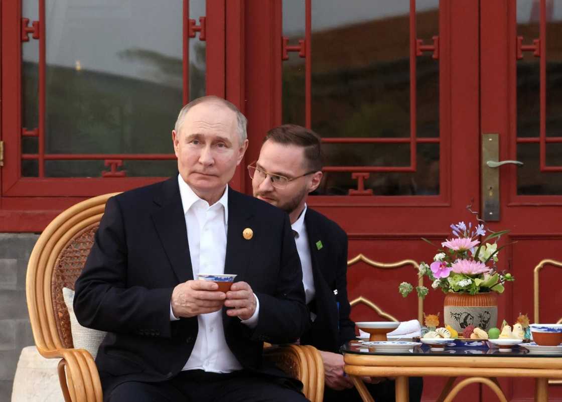 Putin arrived in China on Thursday on his first trip abroad since his March reelection Putin arrived in China on Thursday on his first trip abroad since his March reelection