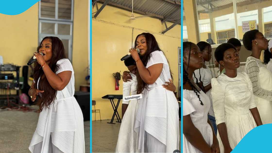 Empress Gifty, Empress Gifty's daughter, Tema Parents Association, BECE, Thanksgiving service, Daughter cries Empress Gifty, Empress Gifty's daughter, Tema Parents Association, BECE, Thanksgiving service, Daughter cries