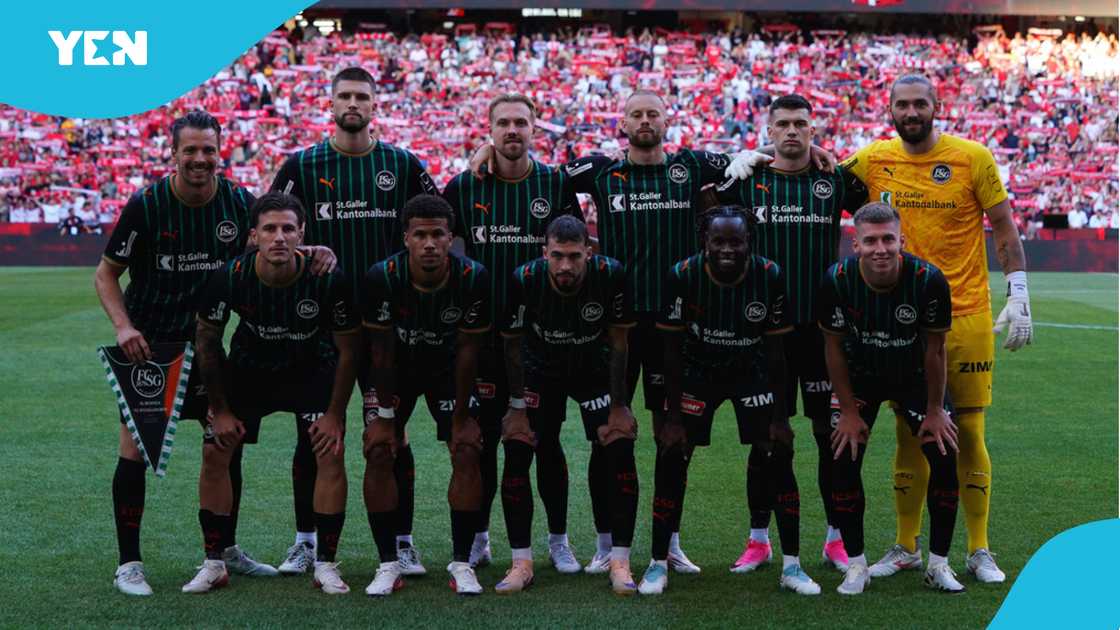 Lawrence Ati Zigi, St. Gallen, Benfica, Europa League, Muscle injury, Black Stars, UEFA Conference League, Ati Zigi vs Benfica, Europa League qualifiers.