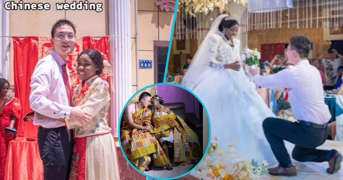 Photos of Ghanaian-Chinese couple. Photos of Ghanaian-Chinese couple.