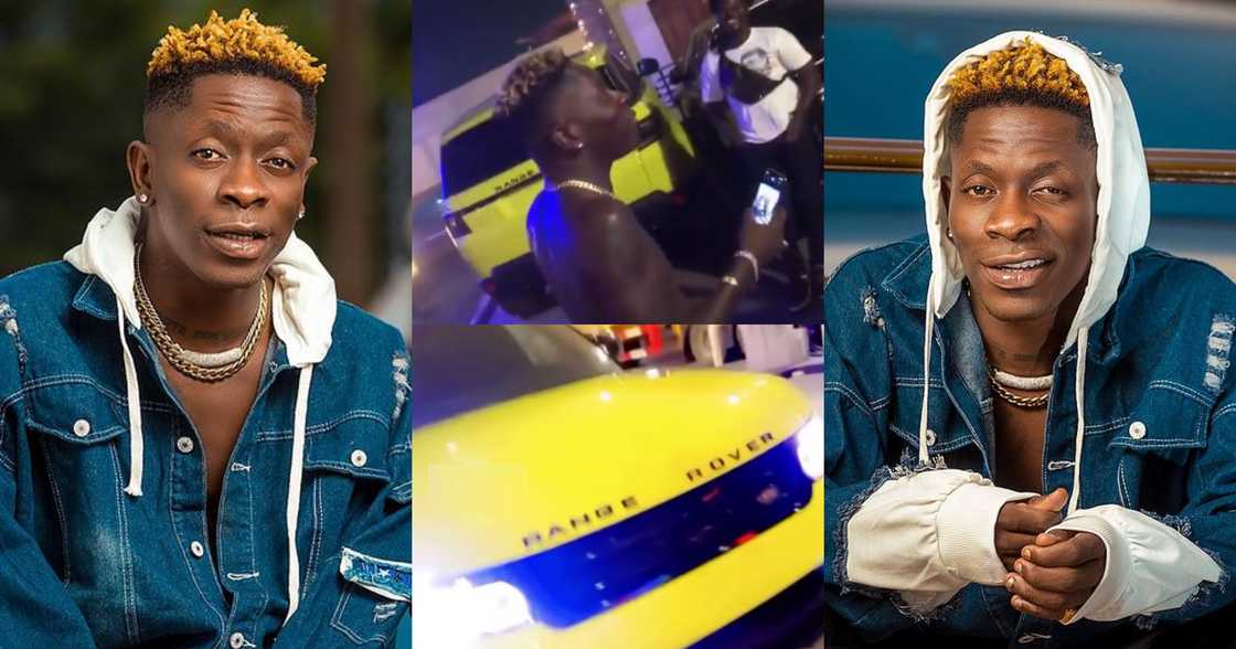 Shatta Wale releases a yellow Range Rover; flaunts it in new video Shatta Wale releases a yellow Range Rover; flaunts it in new video