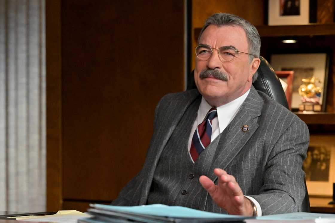 Tom Selleck in grey suit Tom Selleck in grey suit