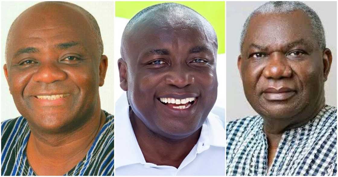 L-R: Francis Addai-Nimoh, Boakye Agyarko and Kwabena Agyepong have picked up forms to contest the NPP presidential primary L-R: Francis Addai-Nimoh, Boakye Agyarko and Kwabena Agyepong have picked up forms to contest the NPP presidential primary