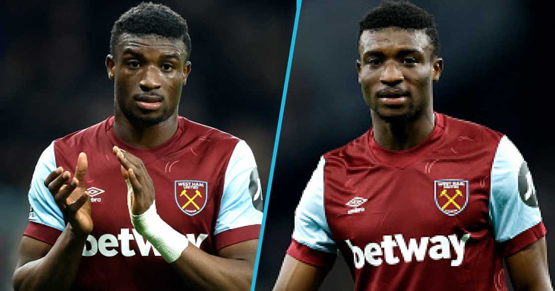 Photos of Mohammed Kudus. Photos of Mohammed Kudus.