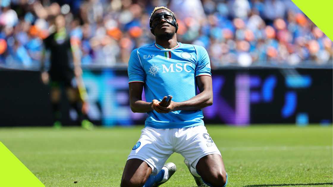 Victor Osimhen appears dejected during a Napoli fixture Victor Osimhen appears dejected during a Napoli fixture