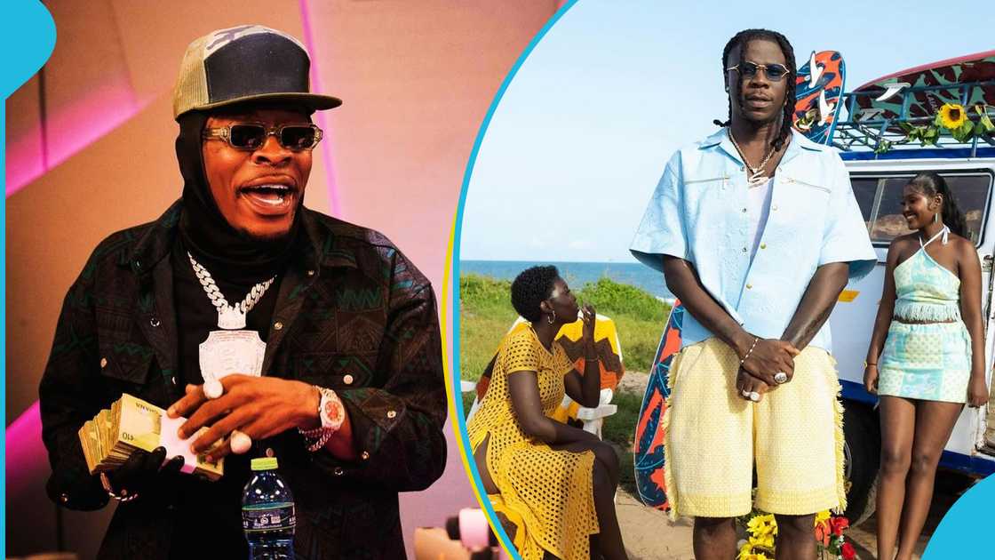 Shatta Wale, Stonebwoy, Shatta Wale and Stonebwoy, Ghanaian dancehall artistes, Stonebwoy's money-throwing comments, Shatta Wale throws money