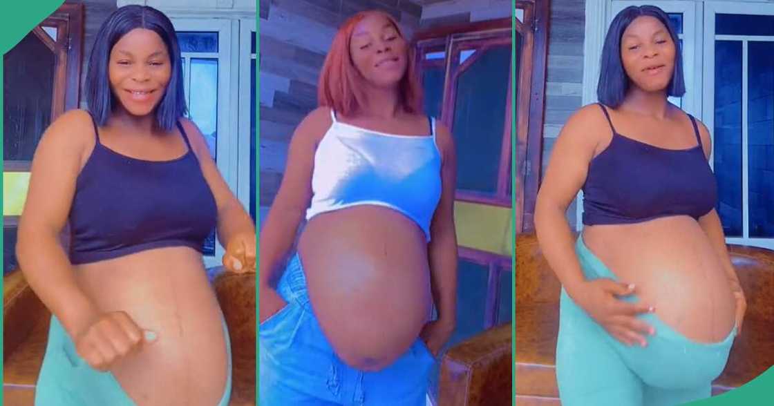 Woman who gave birth to twins. Woman who gave birth to twins.