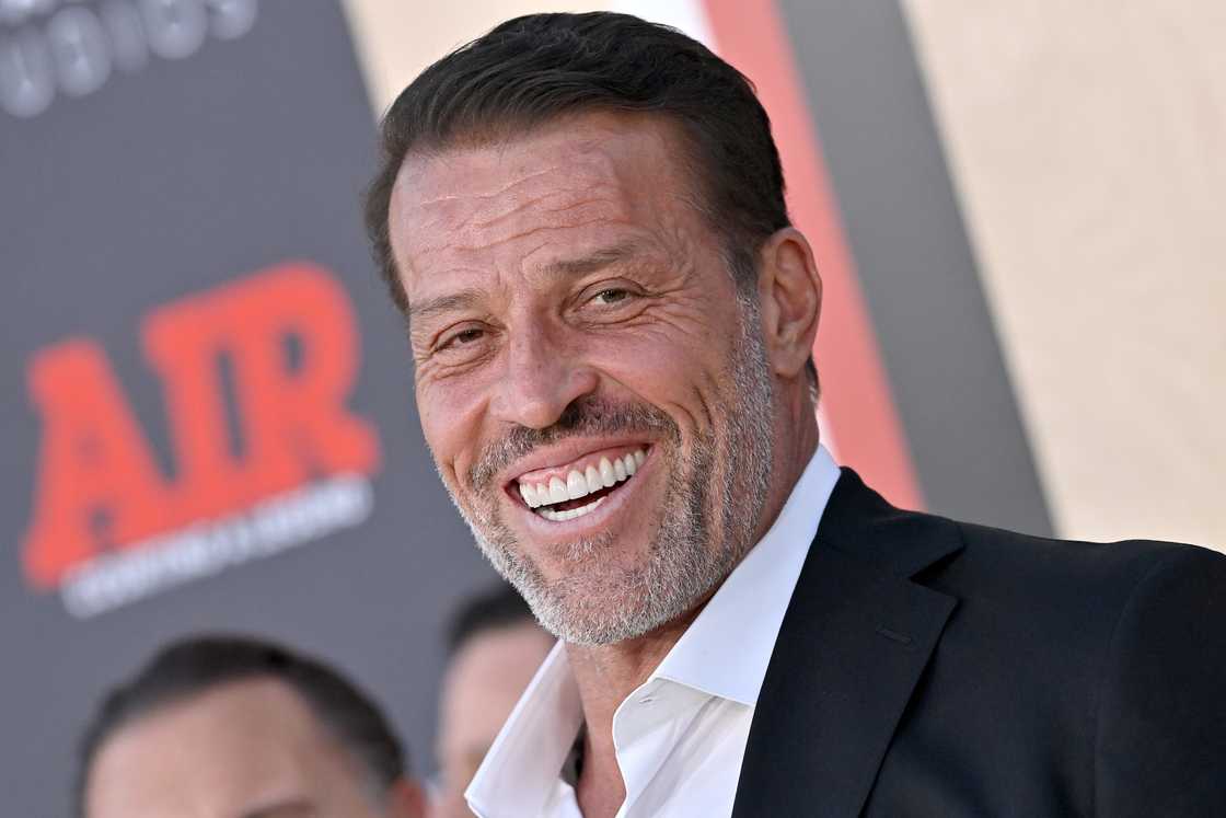 Tony Robbins attends the Amazon Studios' World Premiere of "AIR" at Regency Village Theatre in Los Angeles, California