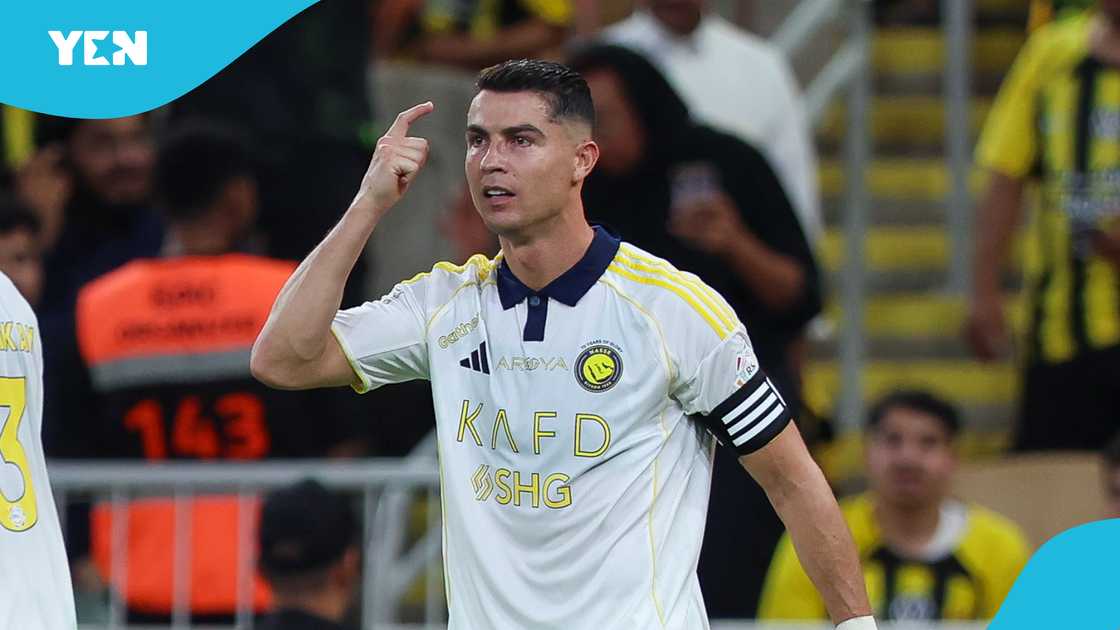 Ronaldo 946th career goal, Al-Nassr vs Al-Ittihad result, Saudi Pro League Matchday 4, Ronaldo goal milestone 2025, Benzema first Saudi League defeat, Mané goal Al-Nassr, Ronaldo scoring record, Ronaldo 1000 career goals