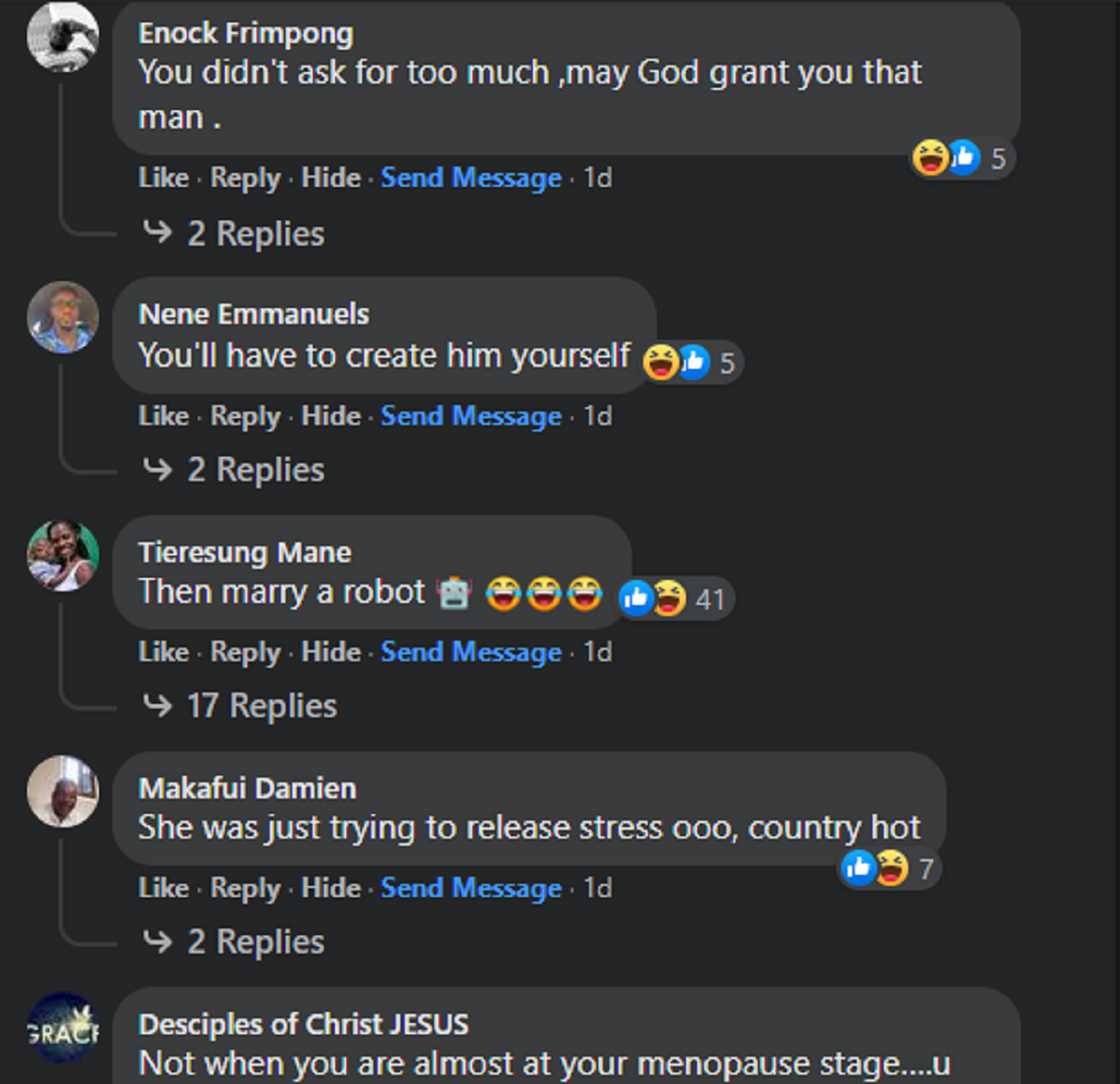 Ghanaian men comment on Bridget Otoo's revelation that she wants a man who can cook and clean Ghanaian men comment on Bridget Otoo's revelation that she wants a man who can cook and clean