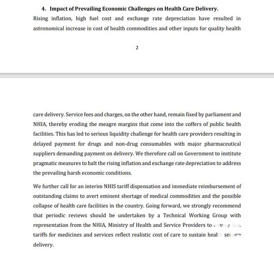 Health service administrators fear inflation and other economic challenges would affect effective health care delivery.