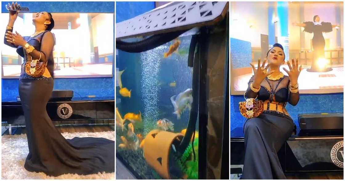 Nana Ama McBrown flaunts plush living room inside mansion Nana Ama McBrown flaunts plush living room inside mansion