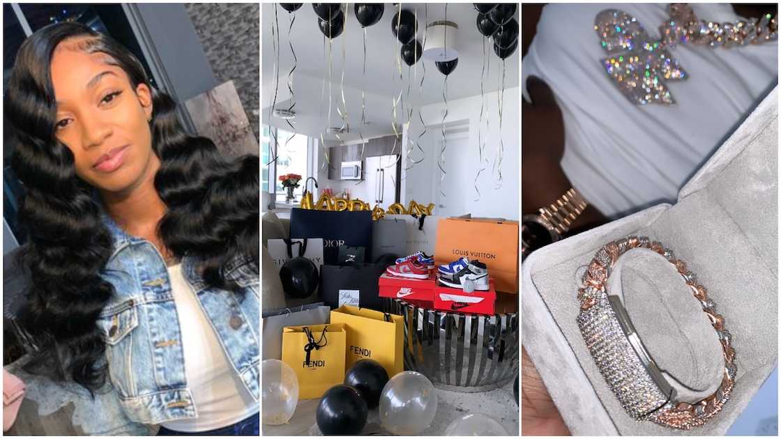 I Spoiled him the same way he Did to me - Lady Gifts Lover Boxes of Expensive Shoes, Diamonds on his Birthday I Spoiled him the same way he Did to me - Lady Gifts Lover Boxes of Expensive Shoes, Diamonds on his Birthday