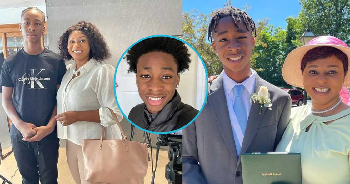 Adwoa Safo and her handsome son Adwoa Safo and her handsome son