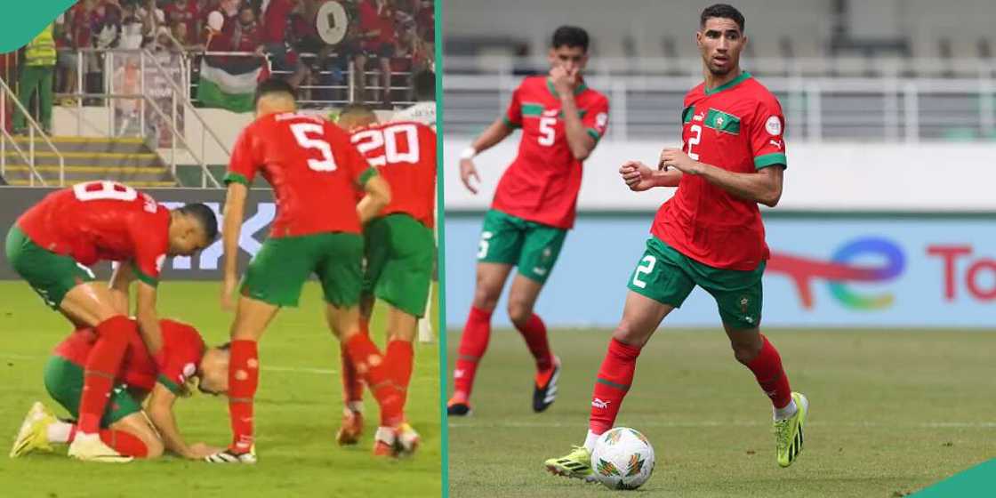 Hakimi missed a crucial penalty kick. Hakimi missed a crucial penalty kick.