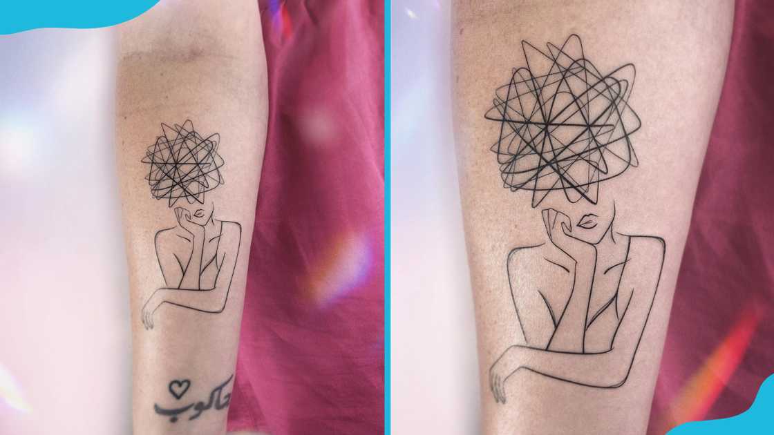 Tangled thoughts mental health tattoo Tangled thoughts mental health tattoo