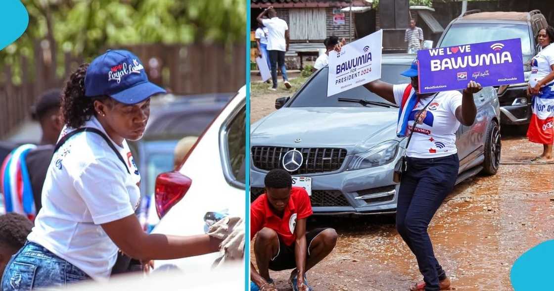 NPP ladies, NDC, campaign vehicle, Sekondi Western Region