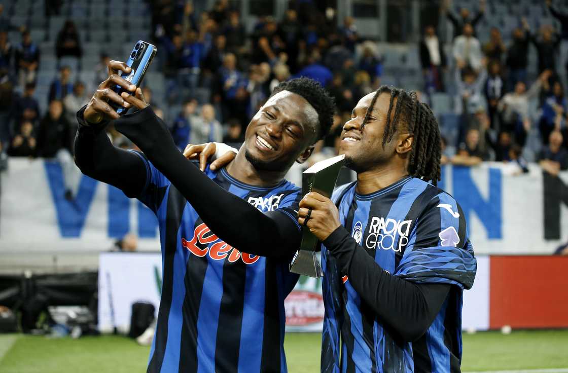 Ibrahim Sulemana, Atalanta BC, Ademola Lookman, AS Roma, Gewiss Stadium Ibrahim Sulemana, Atalanta BC, Ademola Lookman, AS Roma, Gewiss Stadium