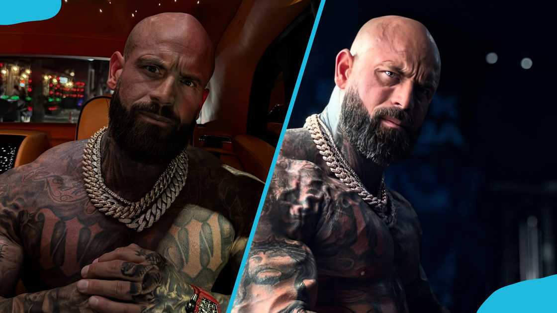 Wes Watson poses in his car (L) and the gym (R). Wes Watson poses in his car (L) and the gym (R).