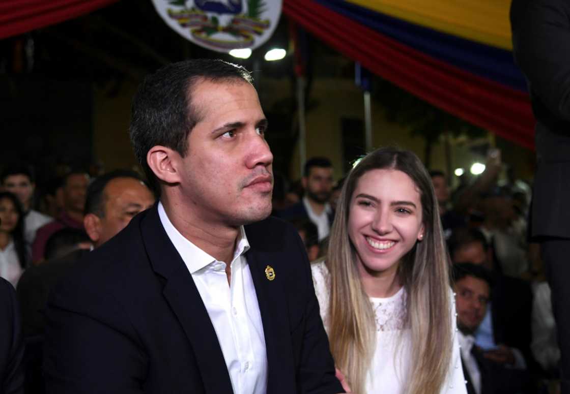 Venezuelan opposition leader Juan Guaido, considered interim president by the United States, attends a February 2020 rally alongside his wife Fabiana Rosales, who has met President Joe Biden at the White House Venezuelan opposition leader Juan Guaido, considered interim president by the United States, attends a February 2020 rally alongside his wife Fabiana Rosales, who has met President Joe Biden at the White House