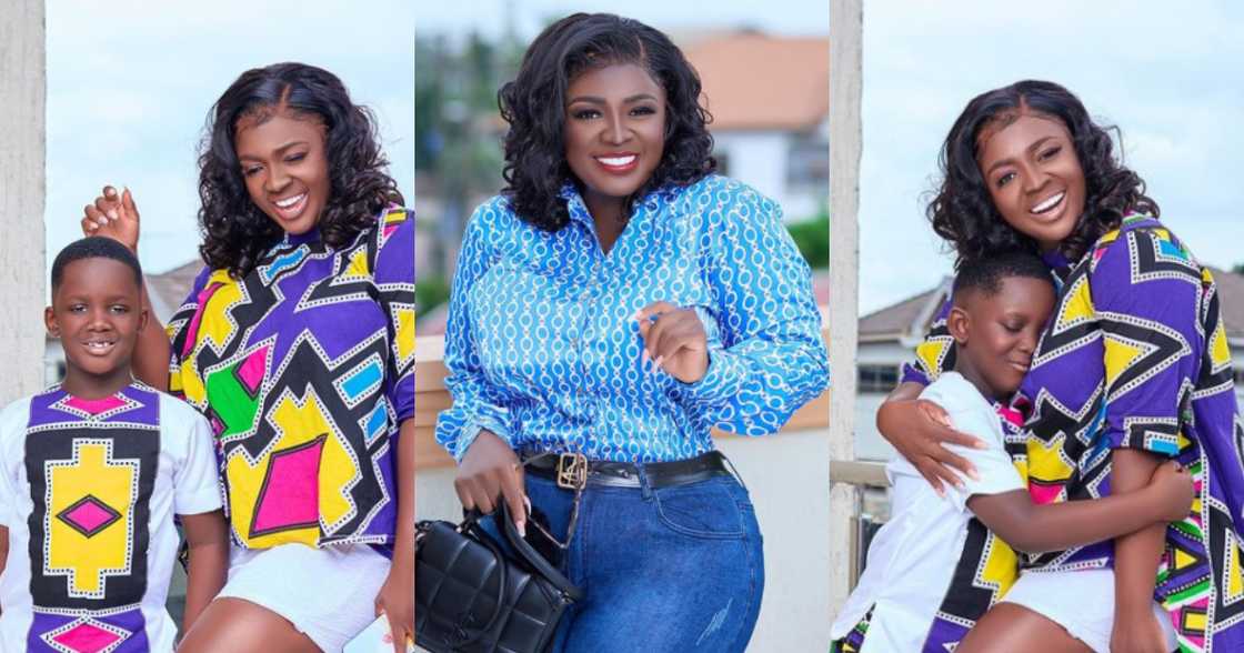 Cash mama: Tracey Boakye takes son on Versace shopping spree in Dubai; celebs react Cash mama: Tracey Boakye takes son on Versace shopping spree in Dubai; celebs react