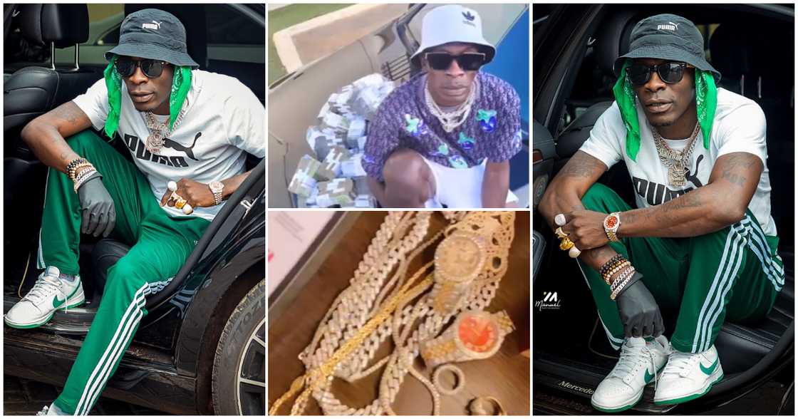 Shatta Wale Flaunts Diamonds and Cash as He Celebrates 38th Birthday; Video Stirs Wild Reactions From Fans Shatta Wale Flaunts Diamonds and Cash as He Celebrates 38th Birthday; Video Stirs Wild Reactions From Fans
