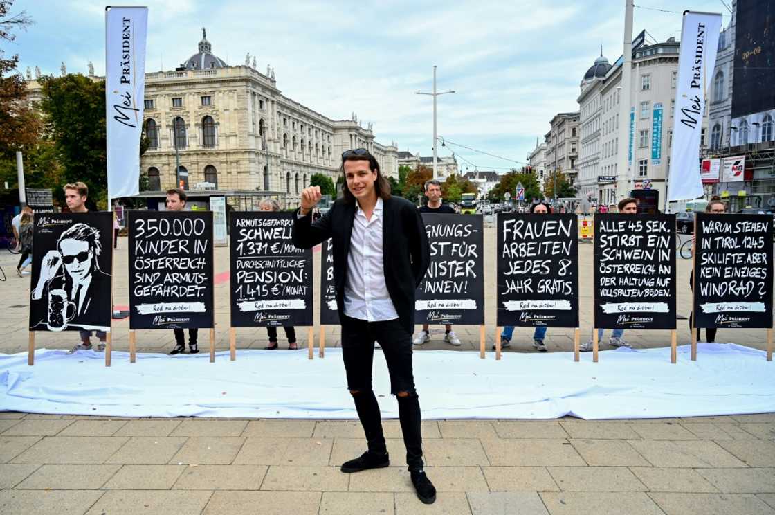 Punk rock singer Dominik Wlazny is running for president in Austria's October vote Punk rock singer Dominik Wlazny is running for president in Austria's October vote