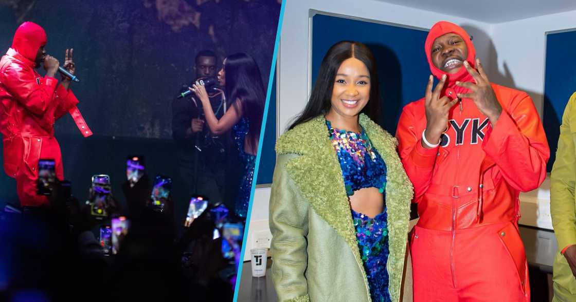 Sister Deborah and Medikal at the O2 Indigo in the UK Sister Deborah and Medikal at the O2 Indigo in the UK