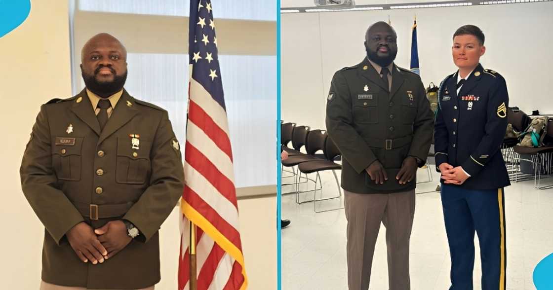 US soldier, Ghanaian man, dream house, US Army, relocate abroad greener pastures. US soldier, Ghanaian man, dream house, US Army, relocate abroad greener pastures.