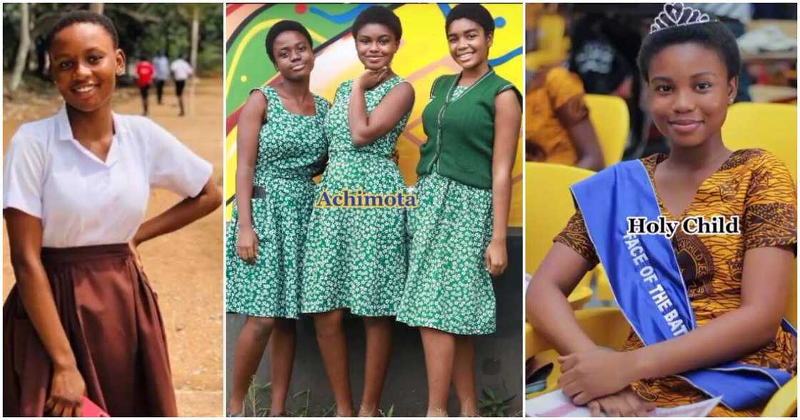Photos of some female students in Ghanaian senior high schools. Photos of some female students in Ghanaian senior high schools.
