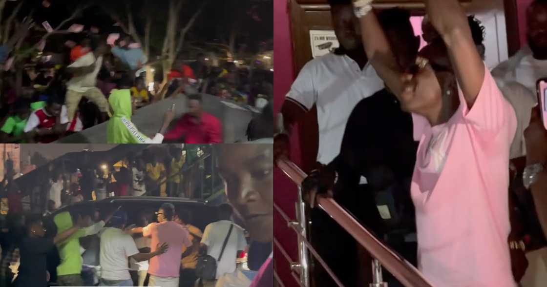 Shatta Wale's fans at UTV Shatta Wale's fans at UTV