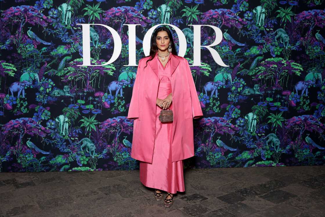 Sonam Kapoor in an all pink attire as she attends the Christian Dior Womenswear Fall 2023 show