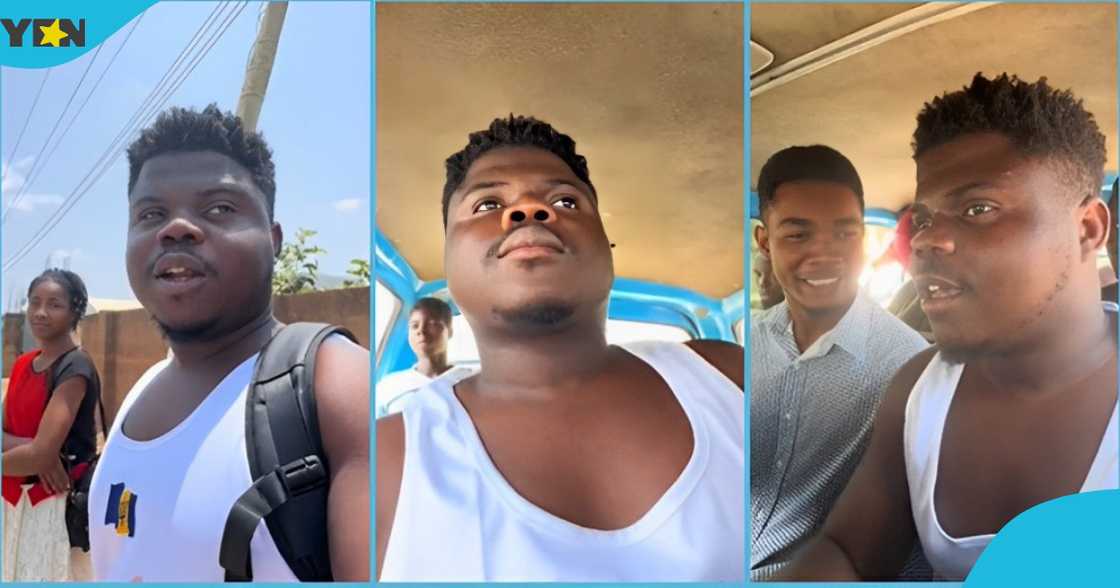 Photo of Ghanaian content creator Wode Maya interacting with some Ghanaians. Photo of Ghanaian content creator Wode Maya interacting with some Ghanaians.