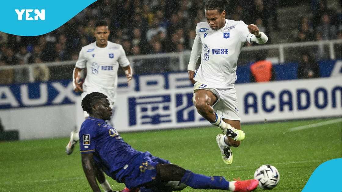 Ghana defender Mohammed Salisu scores own goal in Ligue 1 Ghana defender Mohammed Salisu scores own goal in Ligue 1