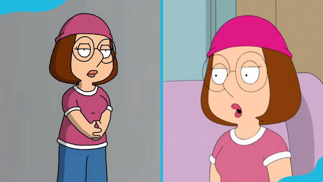 Meg Griffin from the Family Guy TV series. Meg Griffin from the Family Guy TV series.