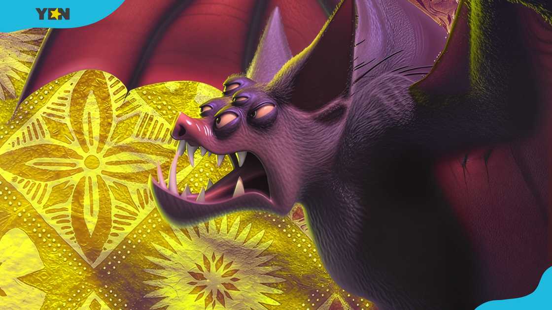 The eight-eyed bats from the 2016 version of Moana. The eight-eyed bats from the 2016 version of Moana.