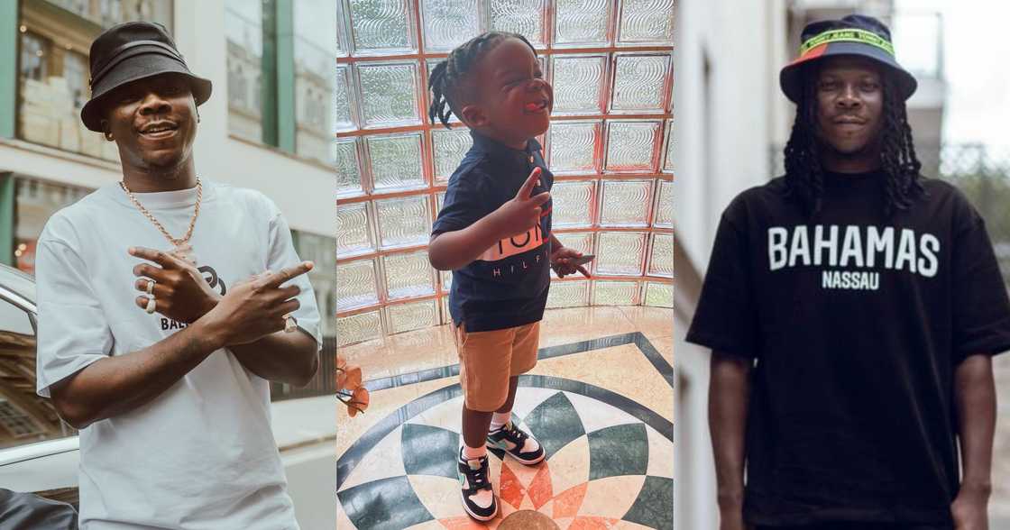 Stonebwoy and son Janam