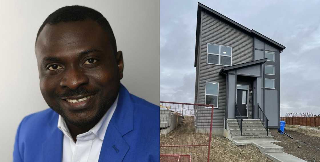 Dr. Akinkunmi Akingbade and the home he bought with his wife in Canada Dr. Akinkunmi Akingbade and the home he bought with his wife in Canada
